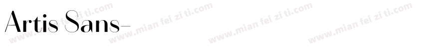 Artis Sans字体转换